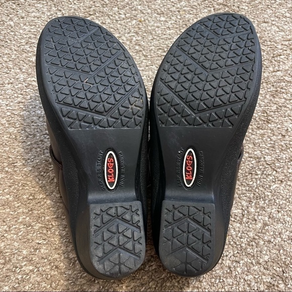 Klogs Womens Clogs Mules Shoes Leather Block Heels | Color: Brown | Size: 6.5 - Picture 9 of 9